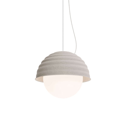 Bon LED Pendant Light in Sand Felt (Large).