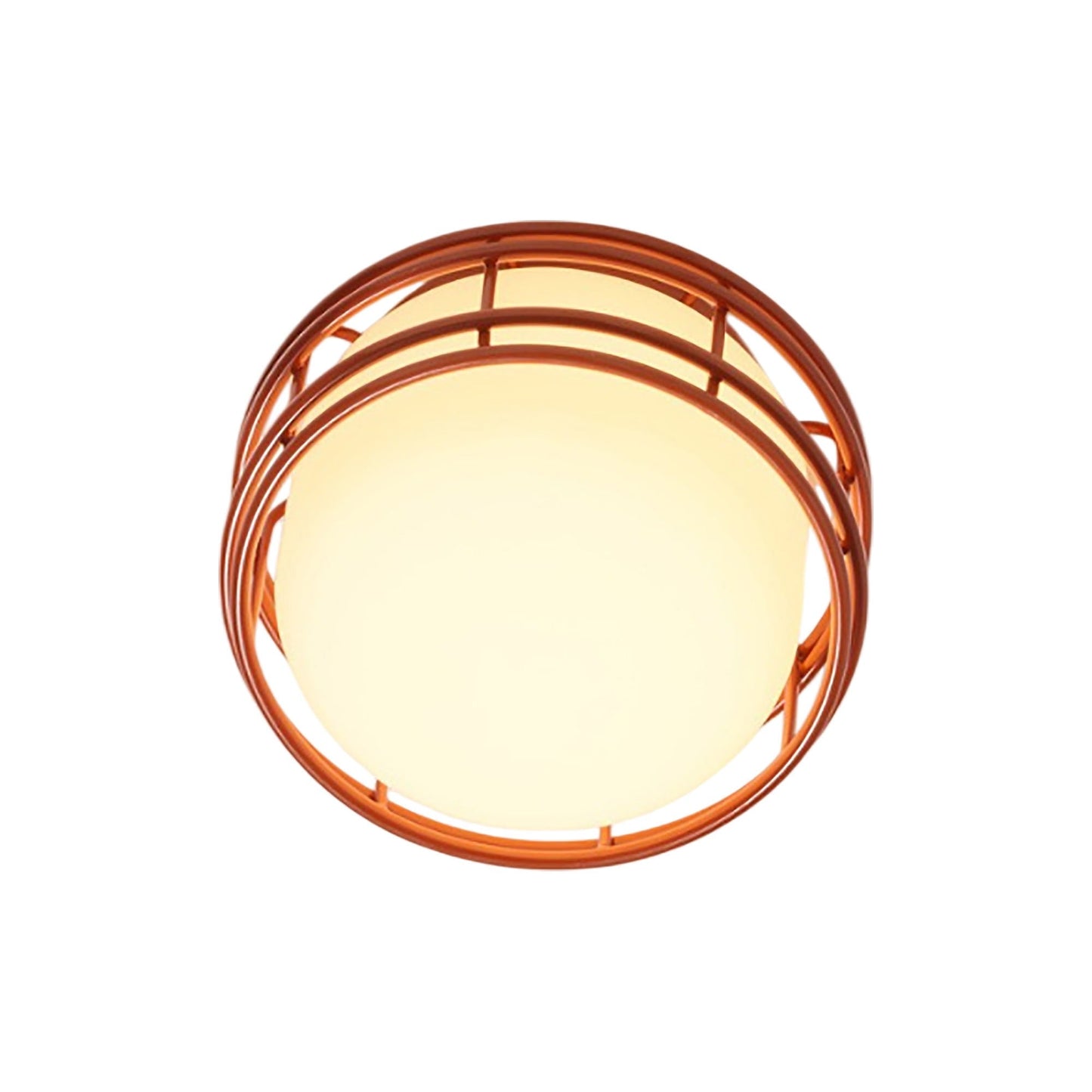 Cape LED Flush Mount Ceiling Light in Copper Brown (Small).