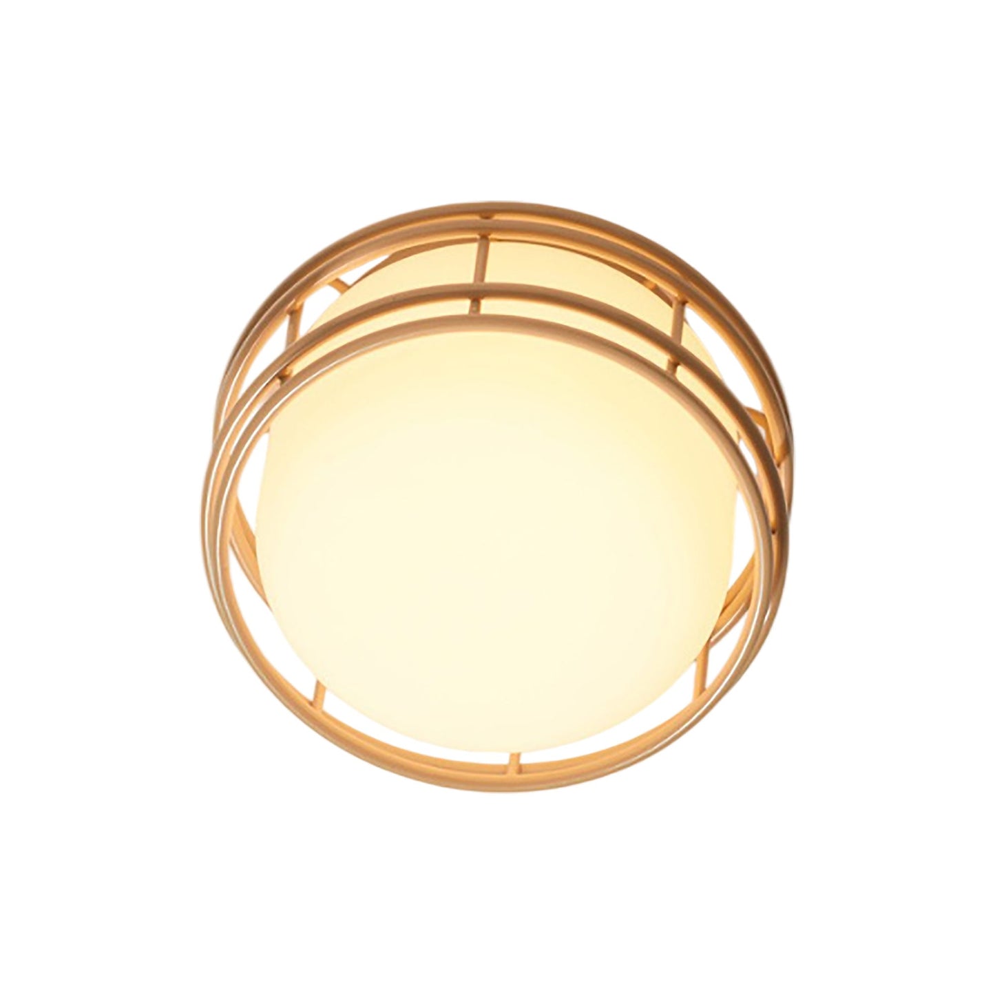 Cape LED Flush Mount Ceiling Light in Taupe (Small).