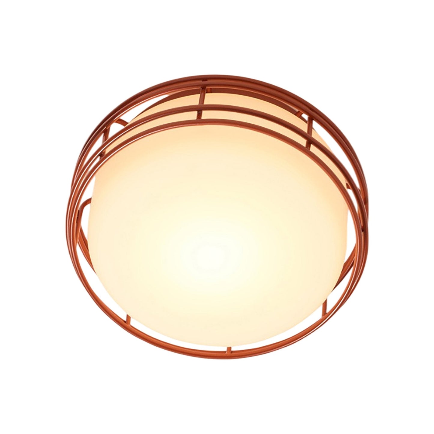 Cape LED Flush Mount Ceiling Light in Copper Brown (Medium).