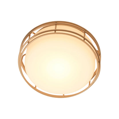 Cape LED Flush Mount Ceiling Light in Taupe (Medium).