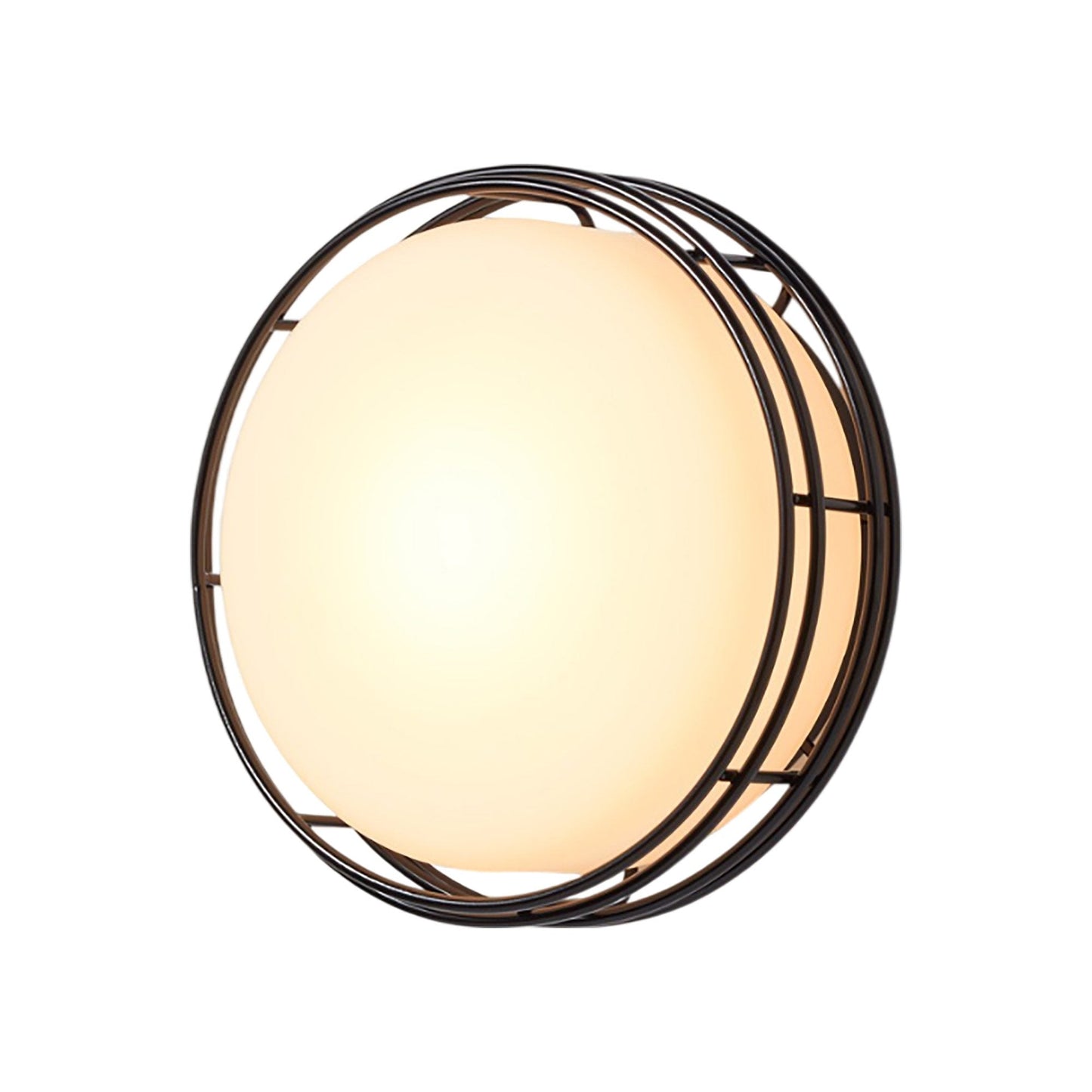 Cape LED Wall Light in Jet Black (Medium).