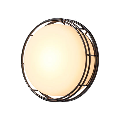 Cape LED Wall Light in Jet Black (Medium).