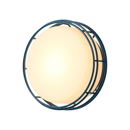 Cape LED Wall Light in Ocean Blue (Medium).