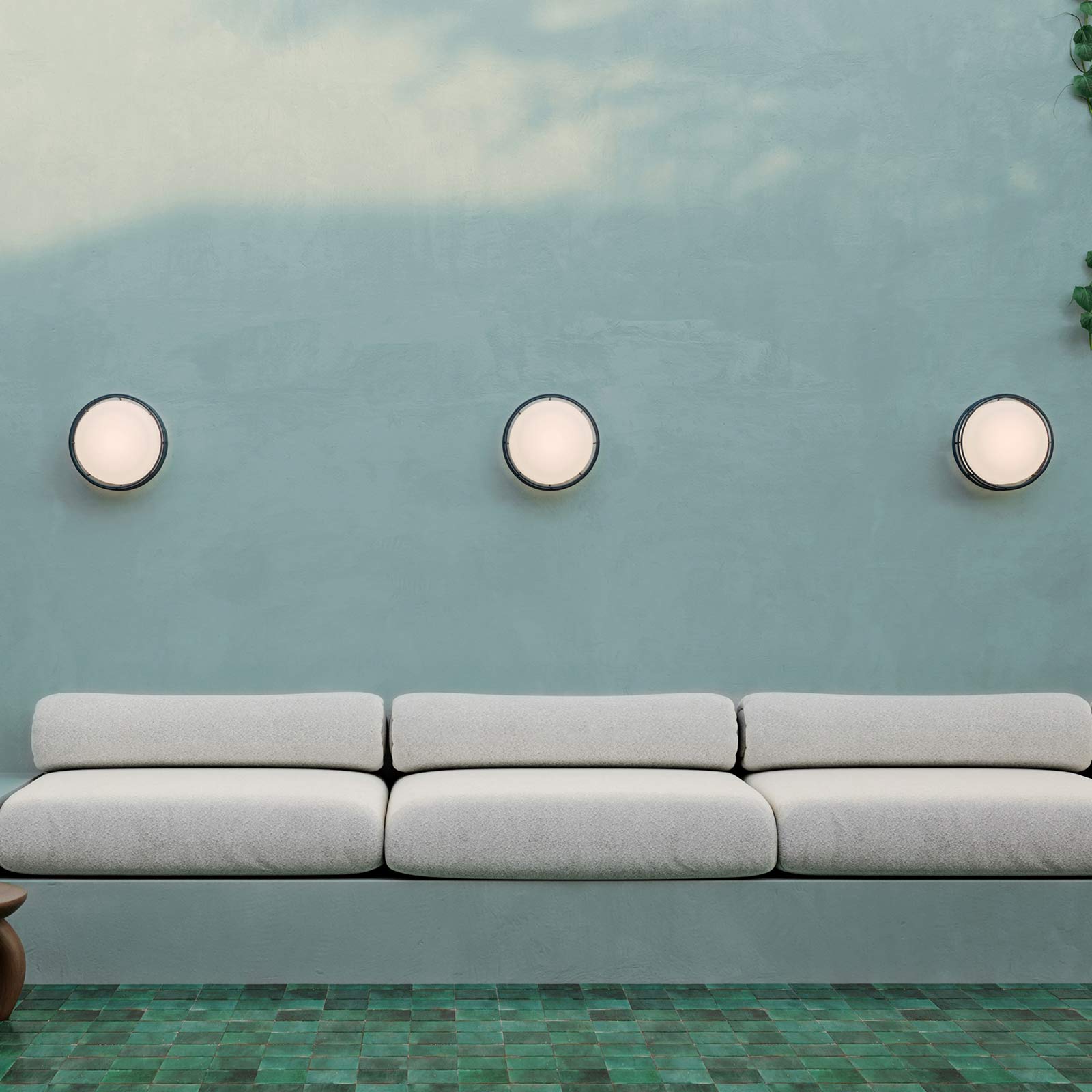 Cape LED Wall Light in living room.