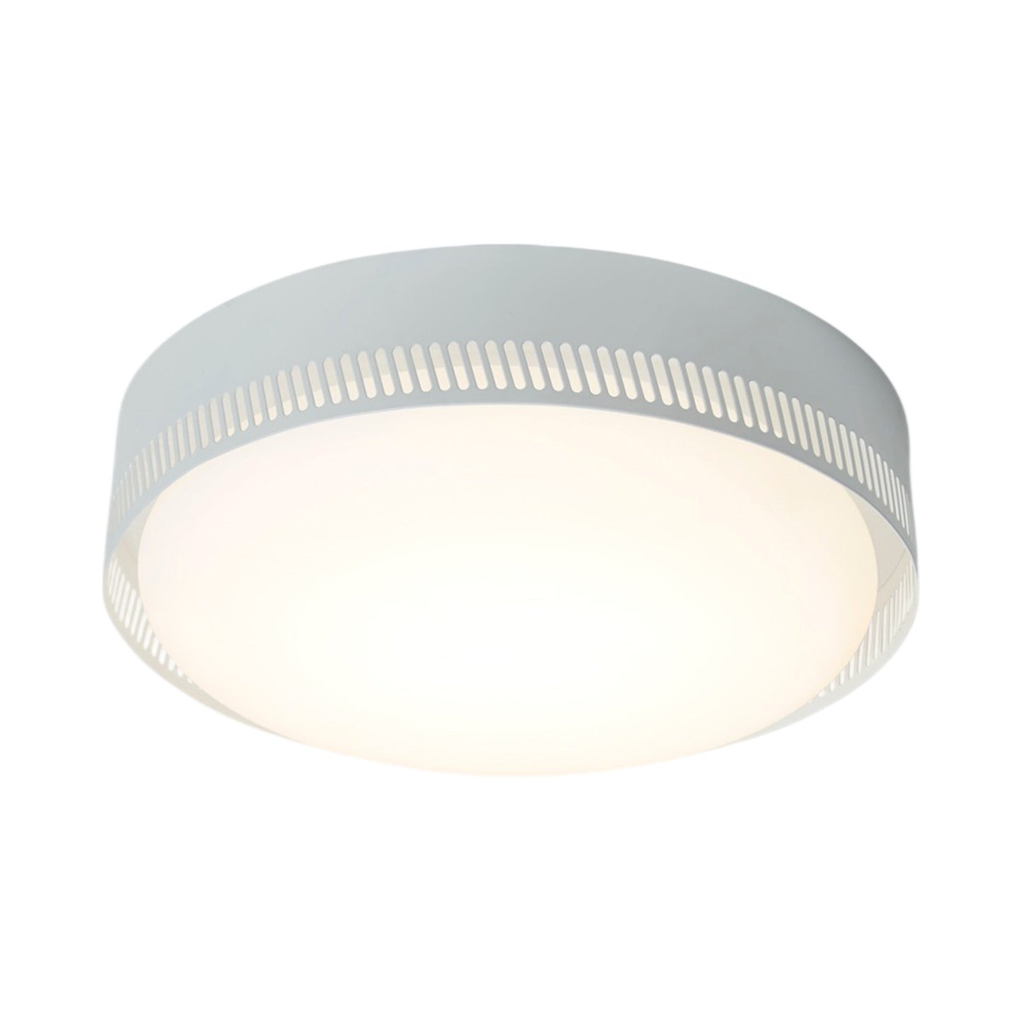 Centro LED Flush Mount Ceiling Light in Matte White.