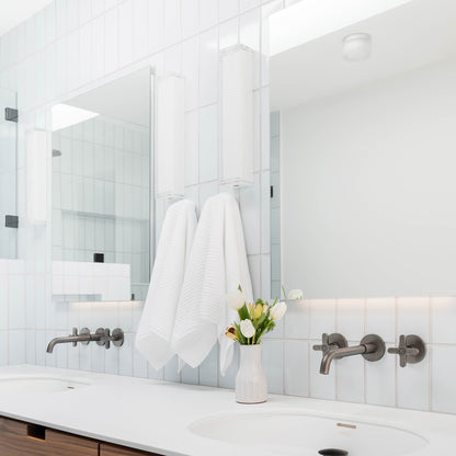 Chip LED Wall Light in bathroom.