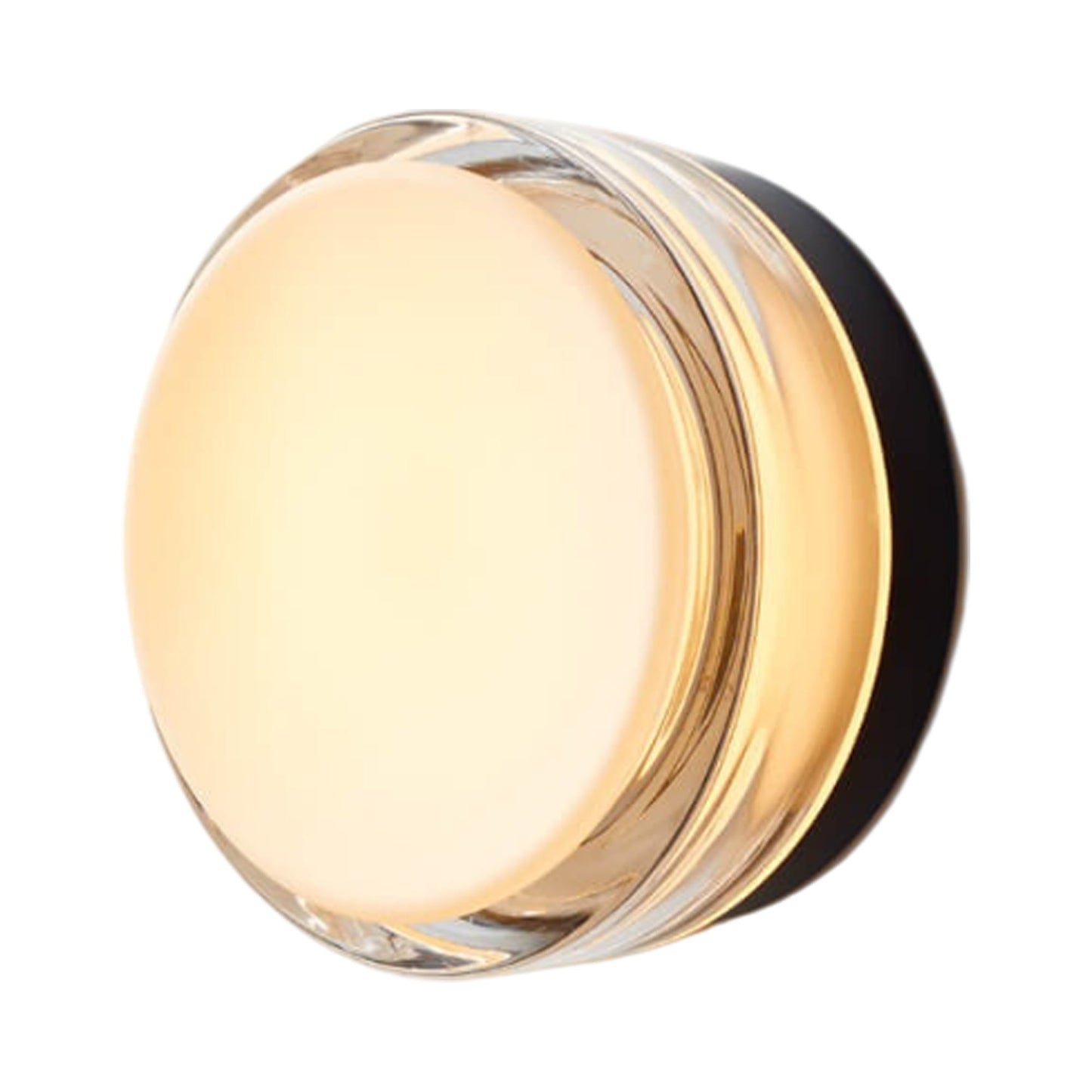 Copia LED Wall Light in Simply Clear/Black Anodized.