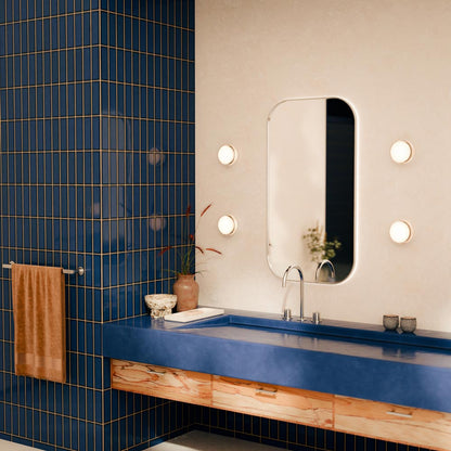 Copia LED Wall Light in bathroom.