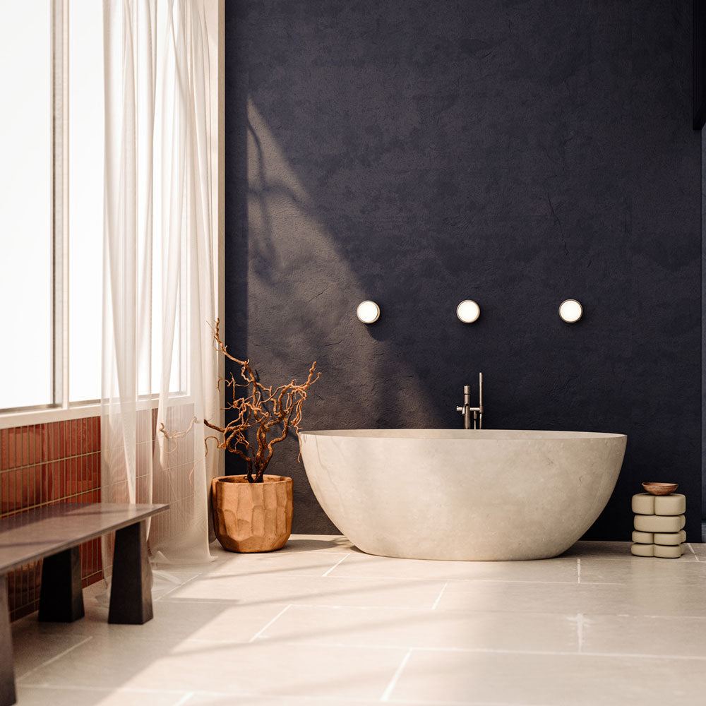 Copia LED Wall Light in bathroom.