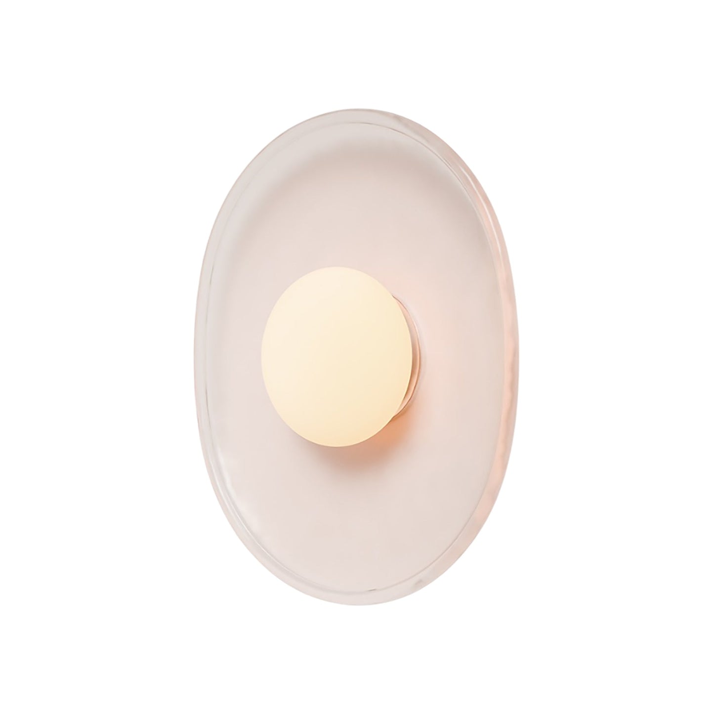 Crepe LED Wall Light in Blush (Medium).