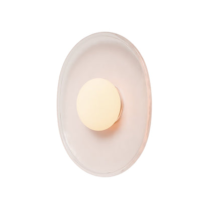 Crepe LED Wall Light in Blush (Medium).