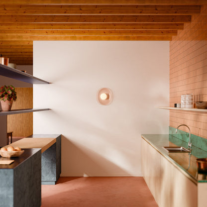 Crepe LED Wall Light in kitchen.