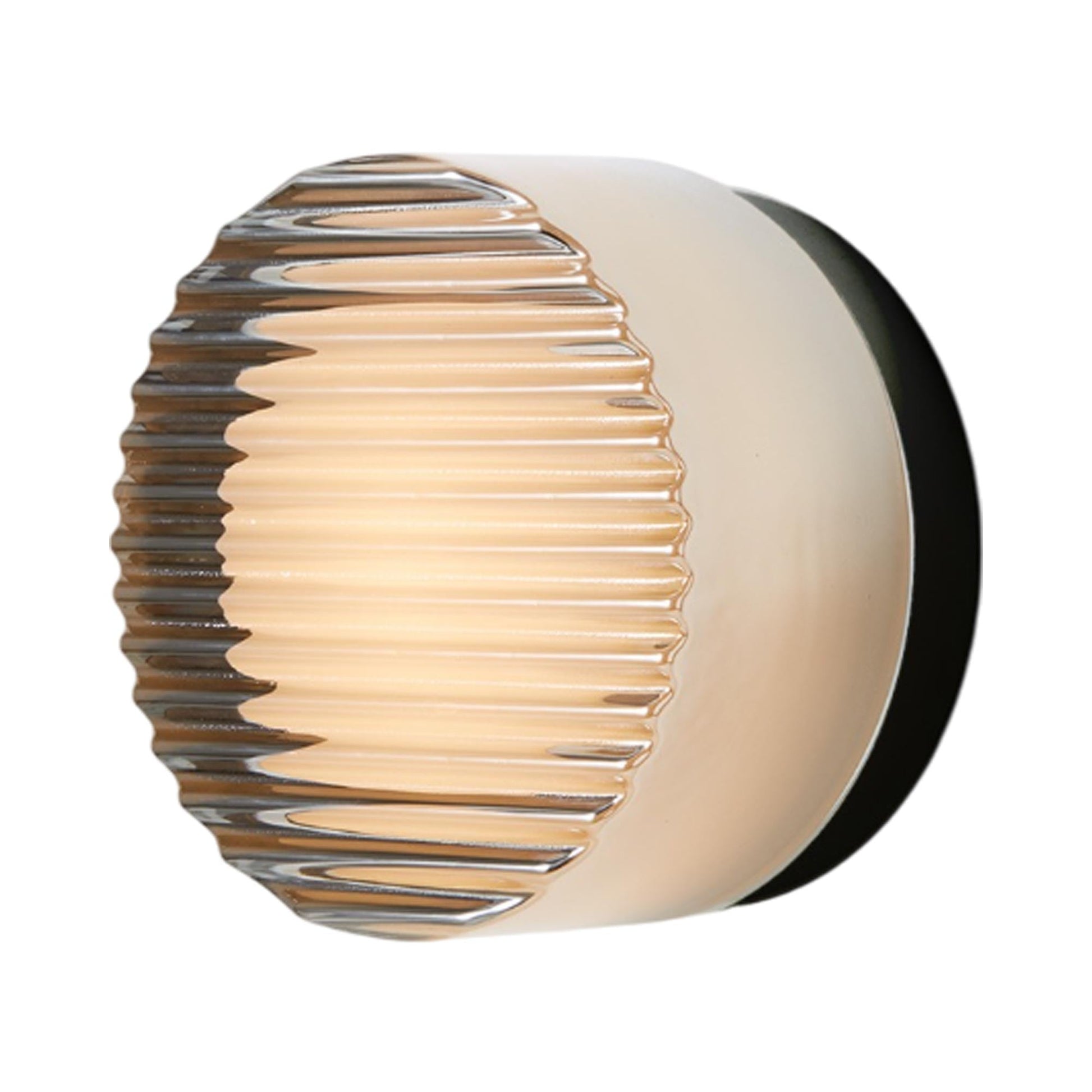 Crisp LED Wall Light in Chrome/Black Anodized.