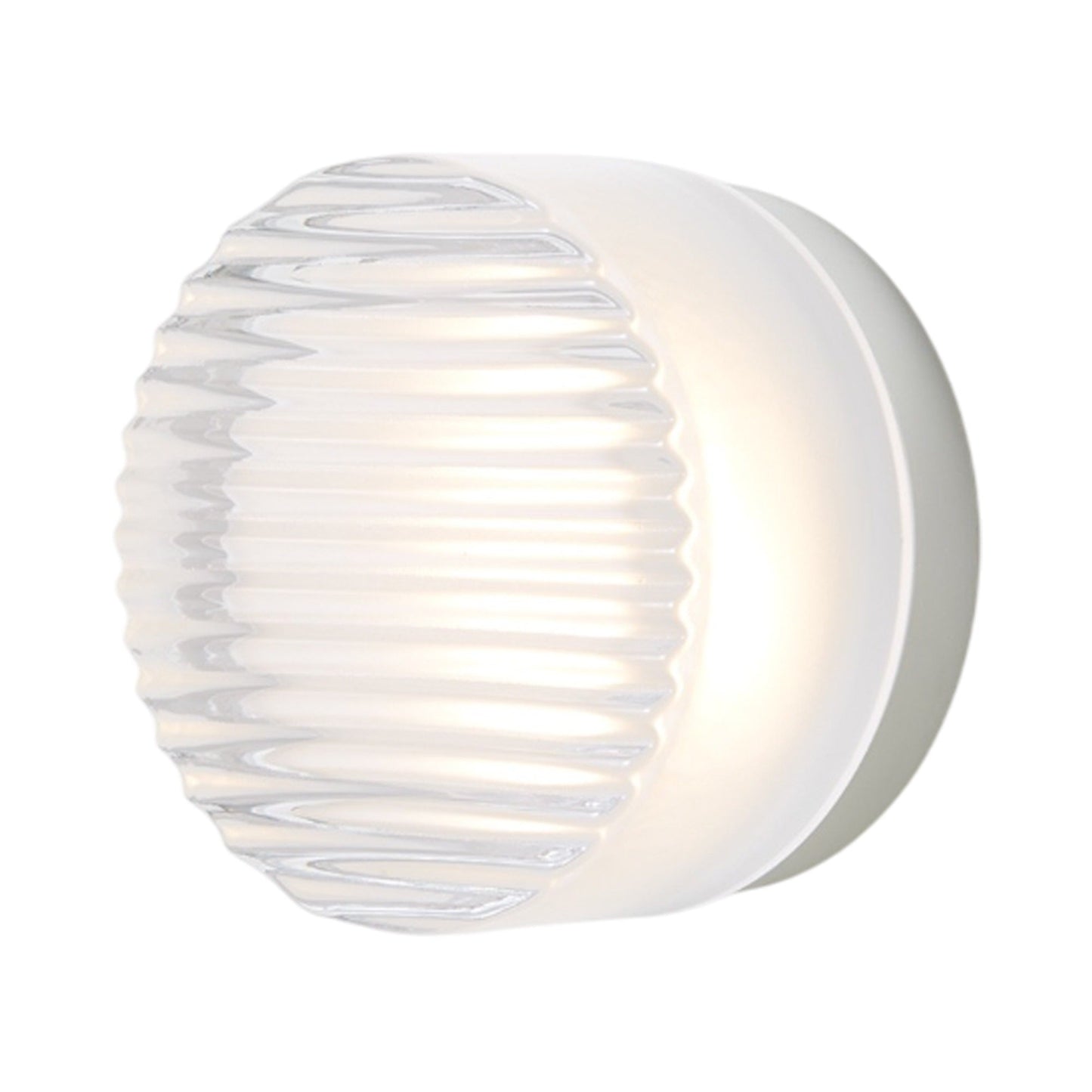 Crisp LED Wall Light in Frosted/Natural Anodized.