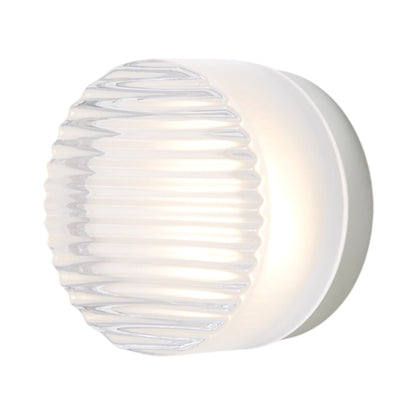 Crisp LED Wall Light in Frosted/Natural Anodized.
