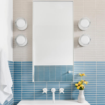 Crisp LED Wall Light in bathroom.