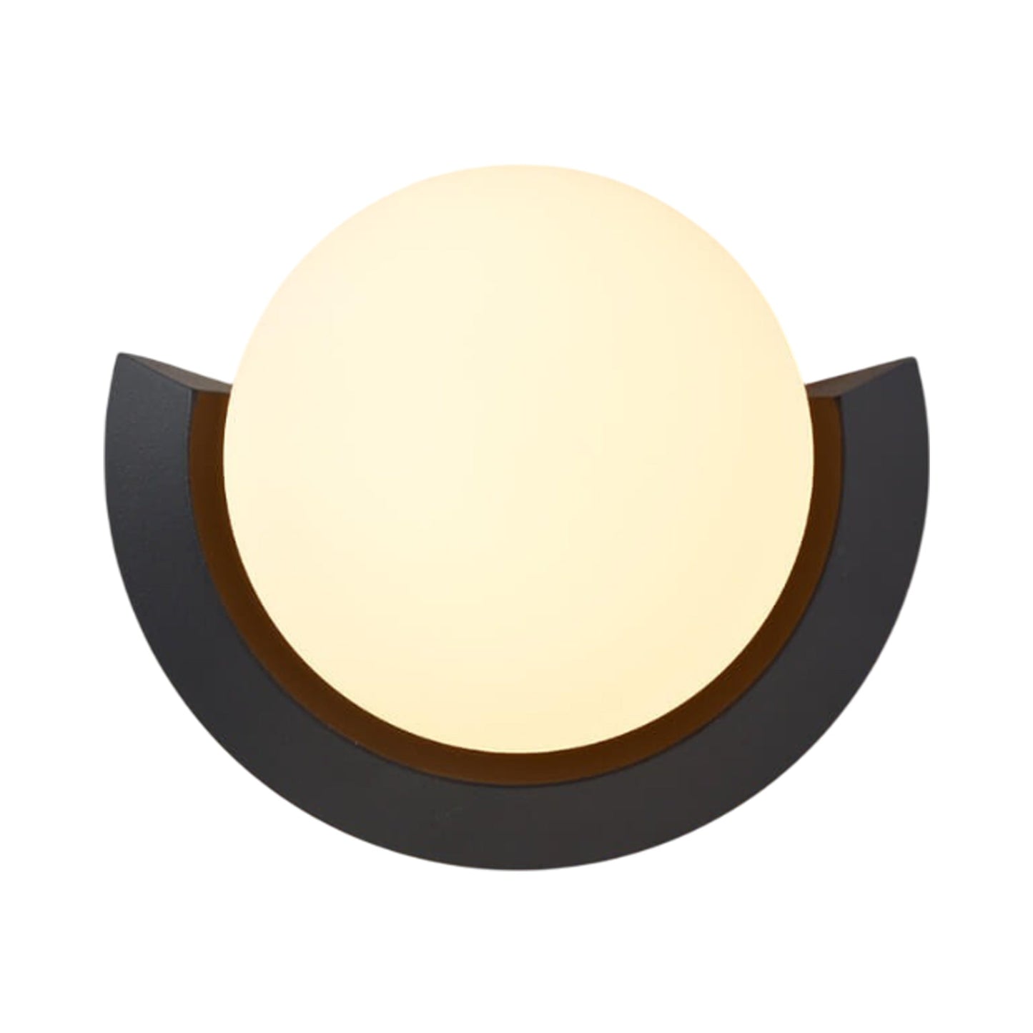 Cuff LED Wall Light in Matte Black.