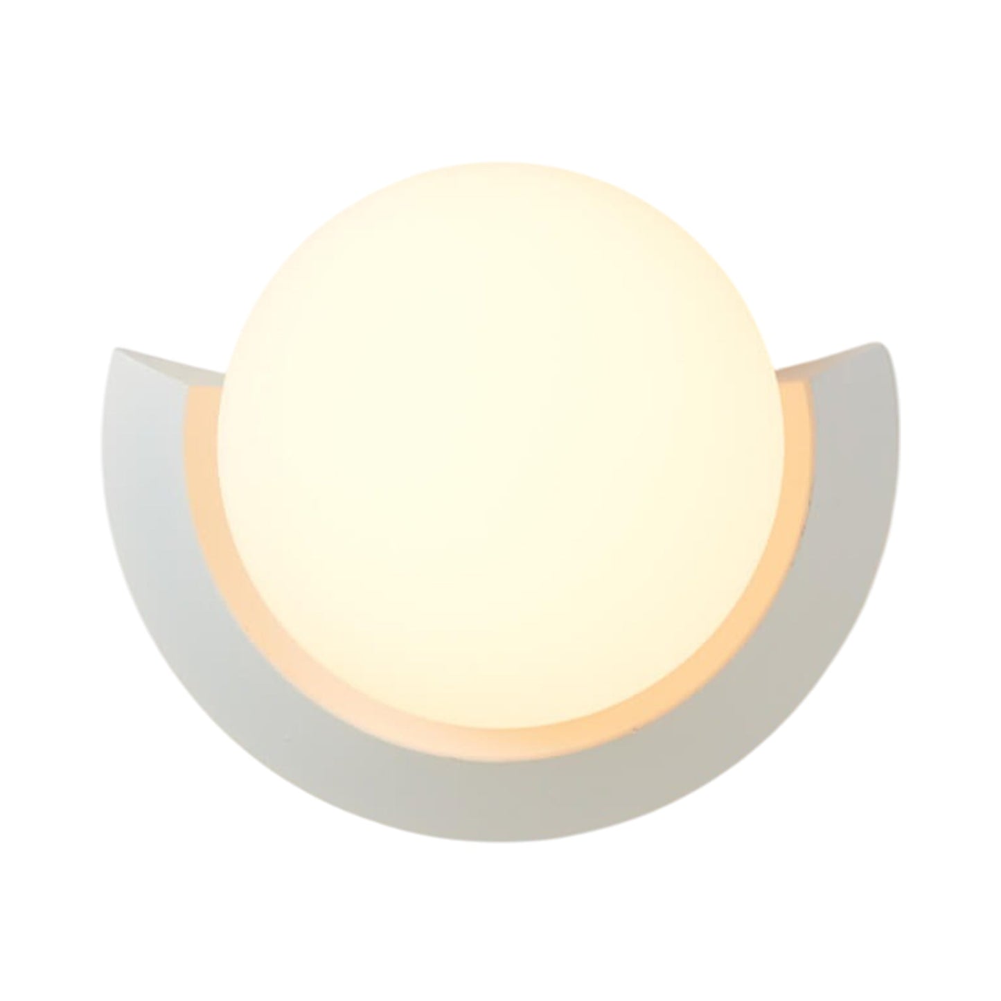 Cuff LED Wall Light in Matte White.