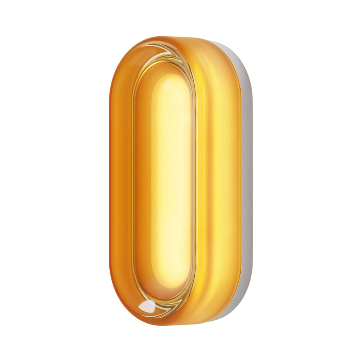 Dimple Dash LED Wall Light in Amber/Natural.