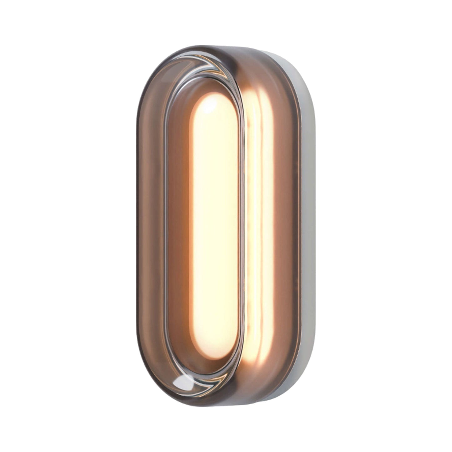 Dimple Dash LED Wall Light in Smoked/Natural.