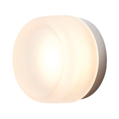 Dimple LED Wall Light in Frosted/Natural Anodized.