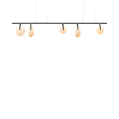 Gala 114 Linear LED Pendant Light (Asymmetrical Mixed Globes).