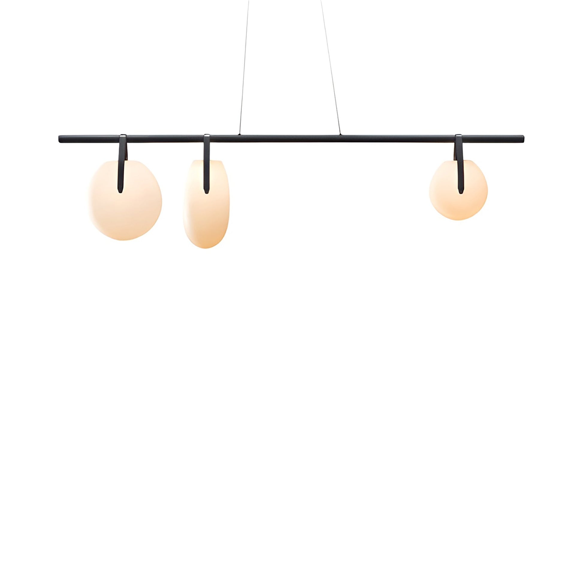 Gala 72 Linear LED Pendant Light (Asymmetrical Mixed Globes).