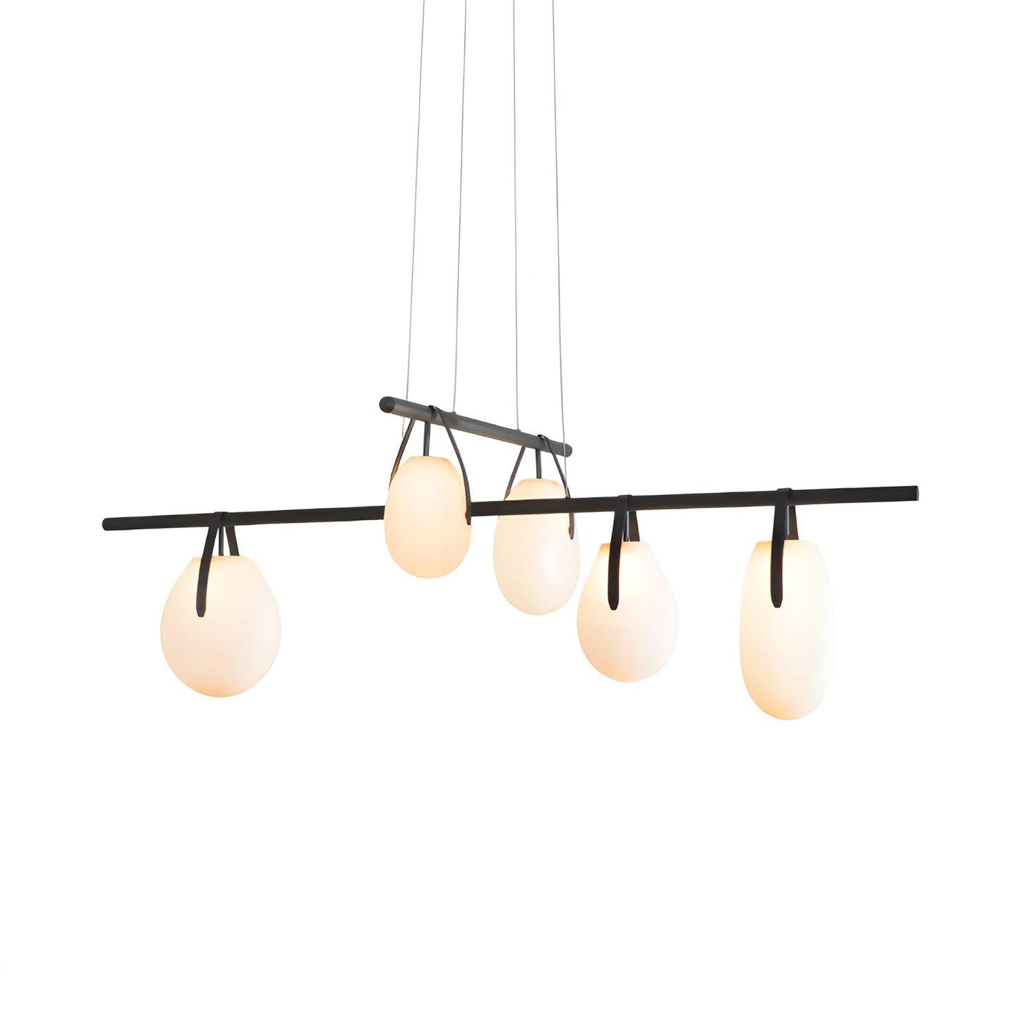 Gala 7242 Linear LED Pendant Light in Black (2200K).