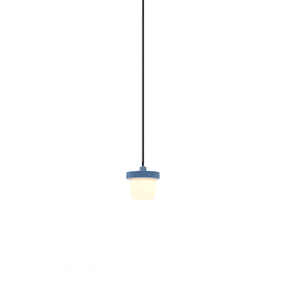 Hoist LED Pendant Light in Blue Gloss (Small).