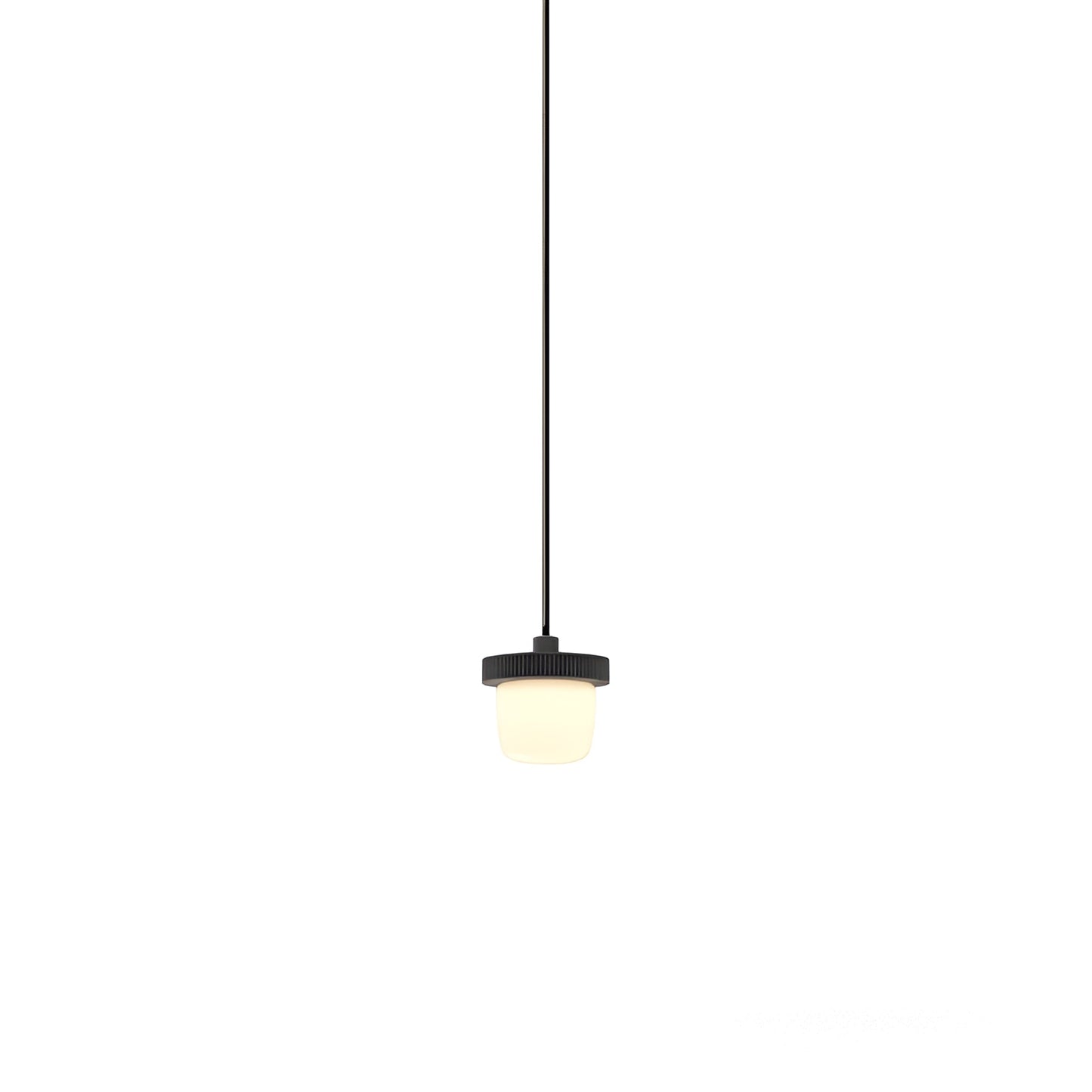 Hoist LED Pendant Light in Matte Black (Small).