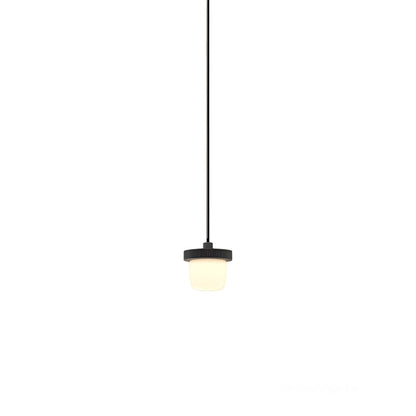 Hoist LED Pendant Light in Matte Black (Small).