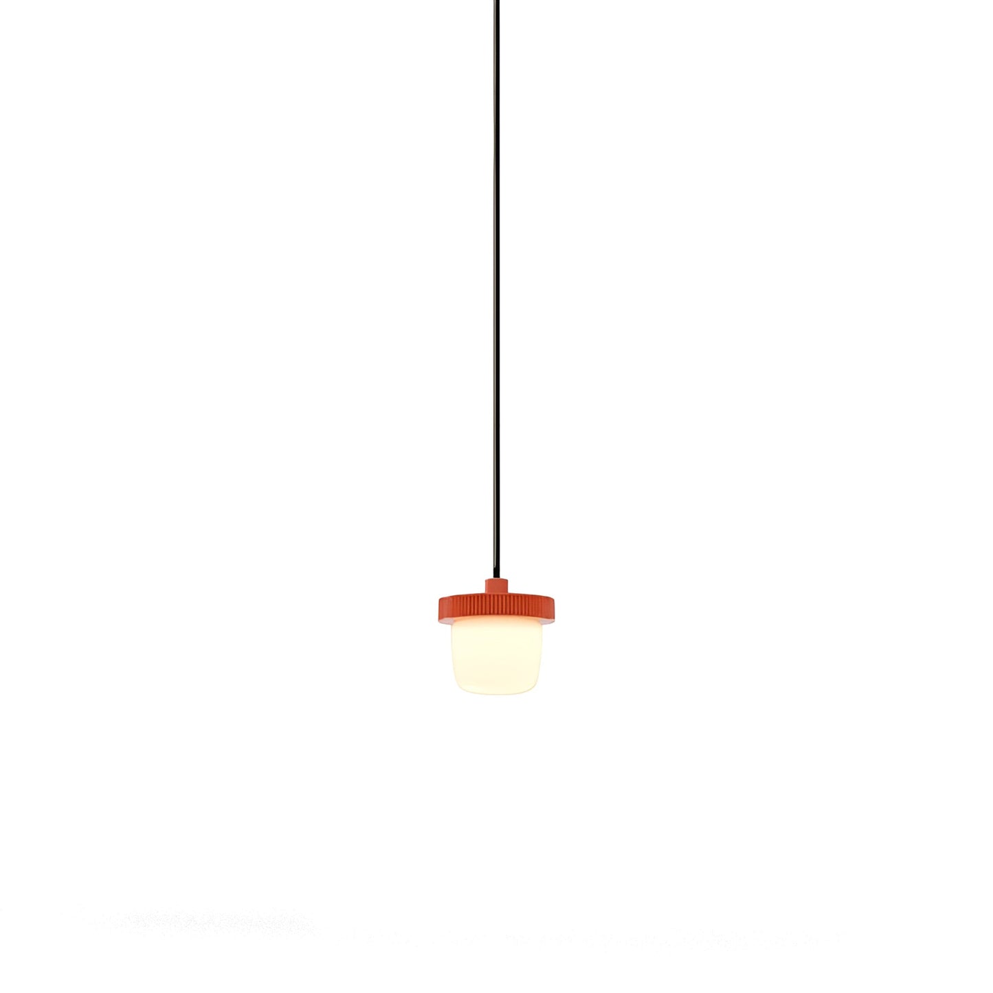 Hoist LED Pendant Light in Vermilion (Small).
