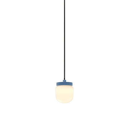 Hoist LED Pendant Light in Blue Gloss (Large).