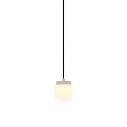 Hoist LED Pendant Light in Cream White (Large).
