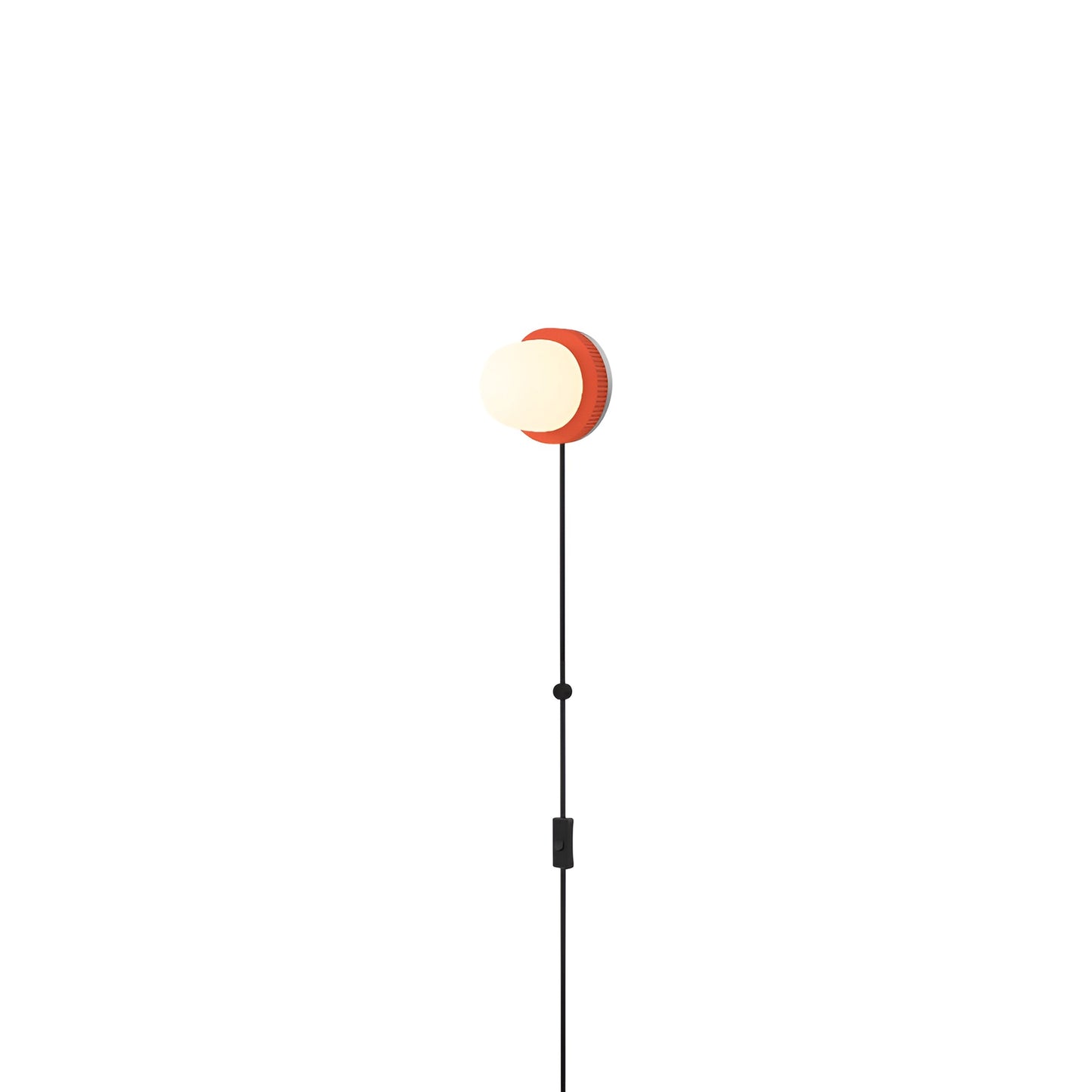 Hoist LED Plug-In Wall Light in Vermilion (Small).