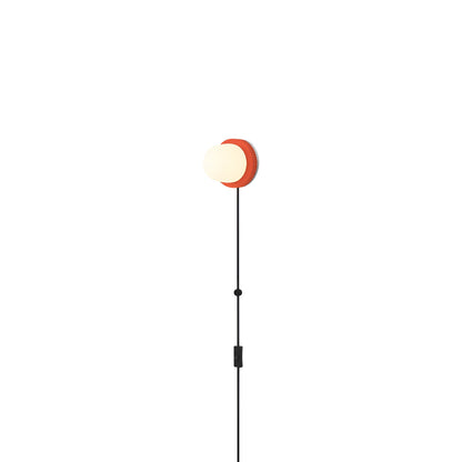 Hoist LED Plug-In Wall Light in Vermilion (Small).
