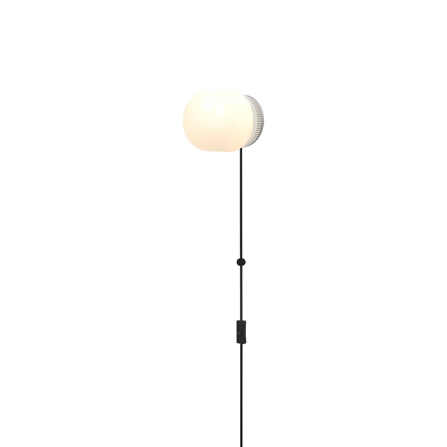 Hoist LED Plug-In Wall Light in Cream White (Large).