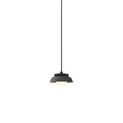 Hoist Shade LED Pendant Light in Matte Black (Small).