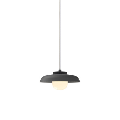 Hoist Shade LED Pendant Light in Matte Black (Medium).