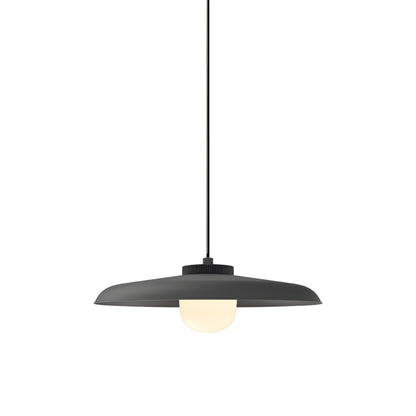 Hoist Shade LED Pendant Light in Matte Black (Large).