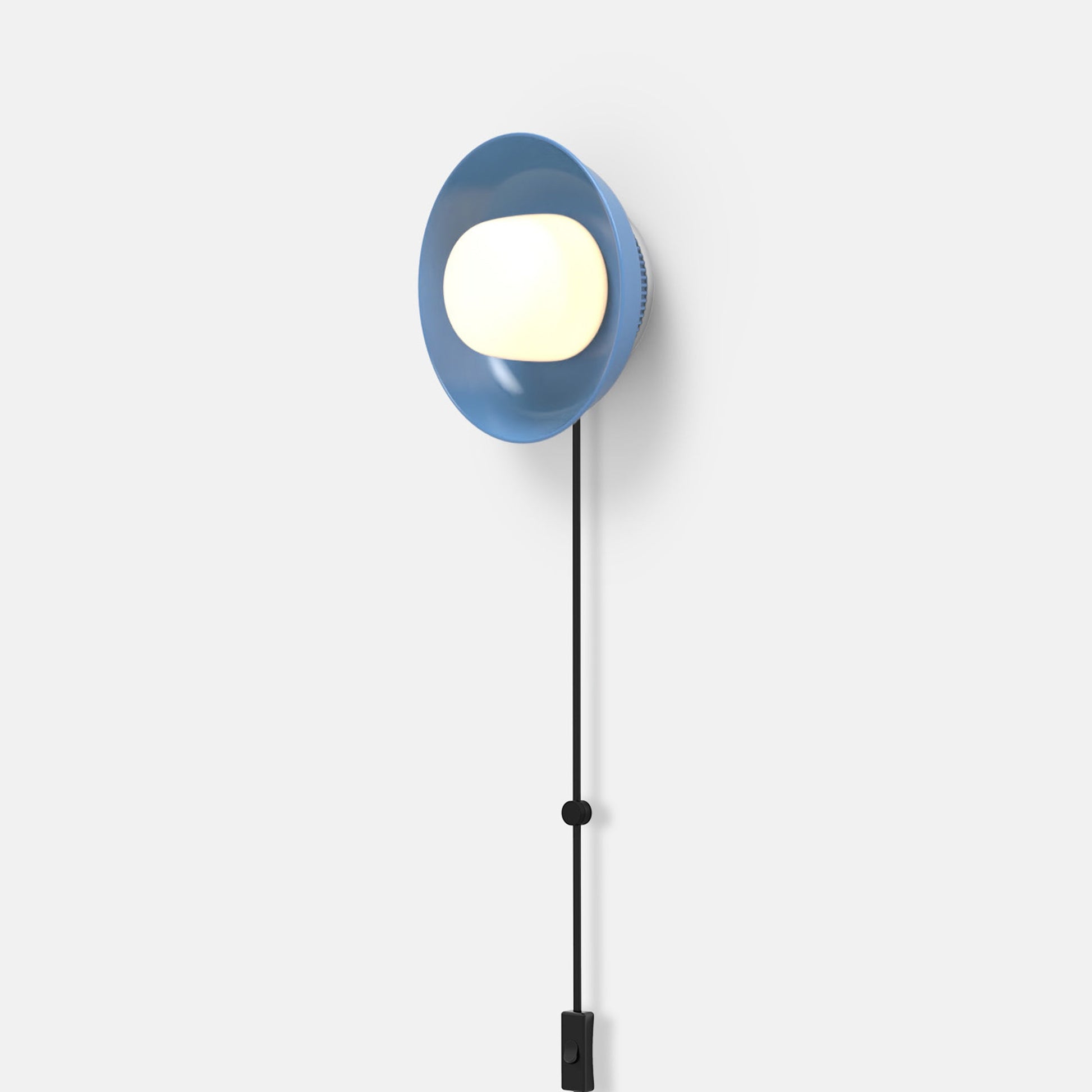 Hoist Shade LED Plug-In Wall Light in Detail.
