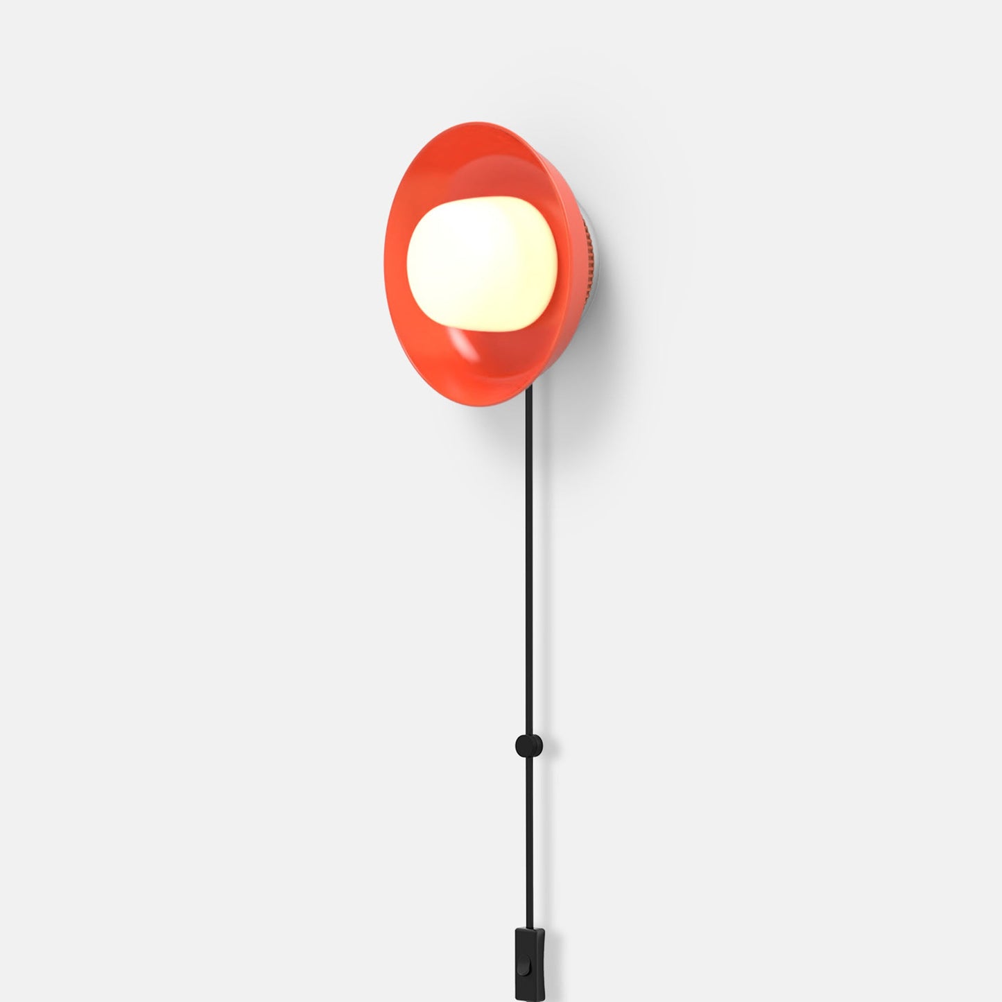 Hoist Shade LED Plug-In Wall Light in Detail.