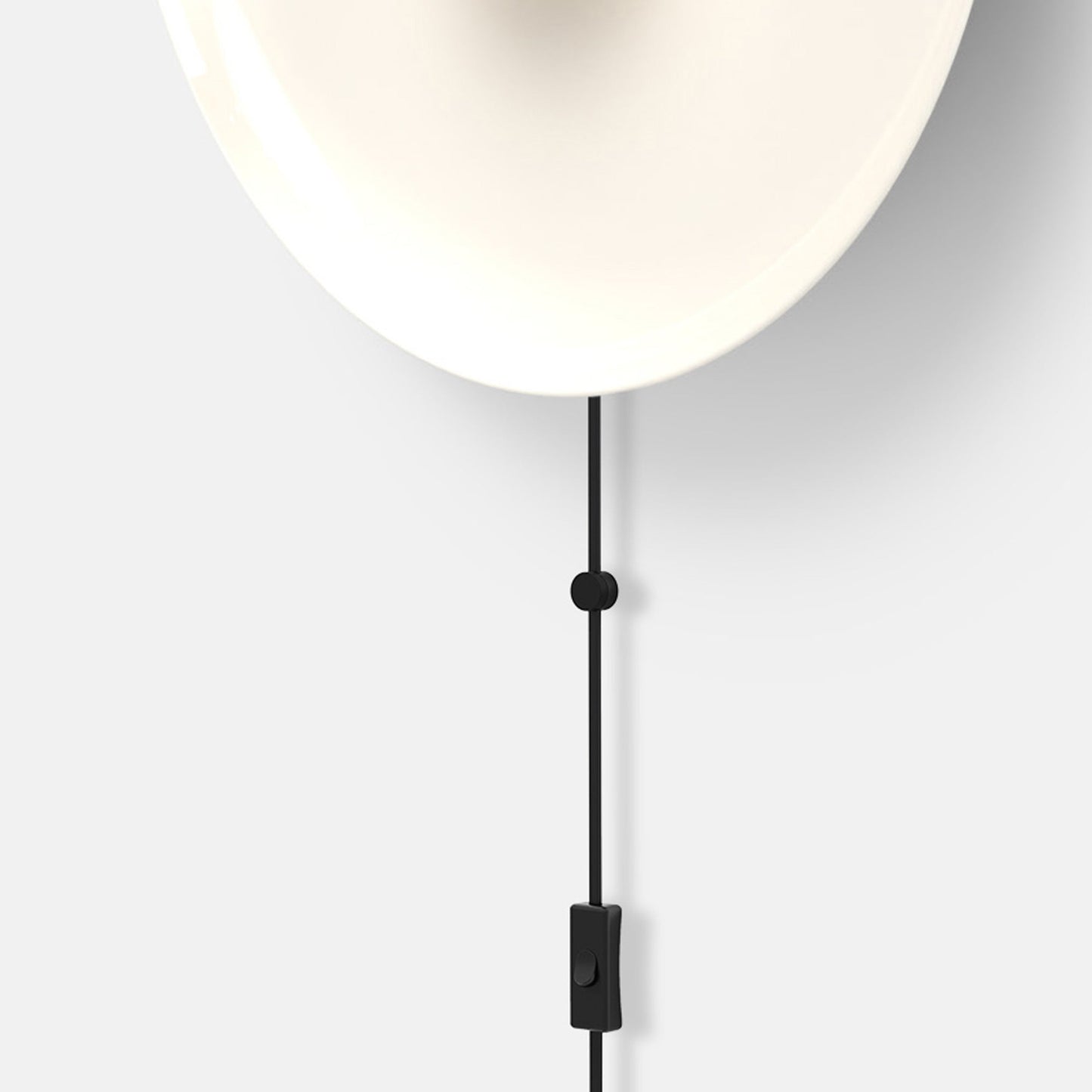 Hoist Shade LED Plug-In Wall Light in Detail.