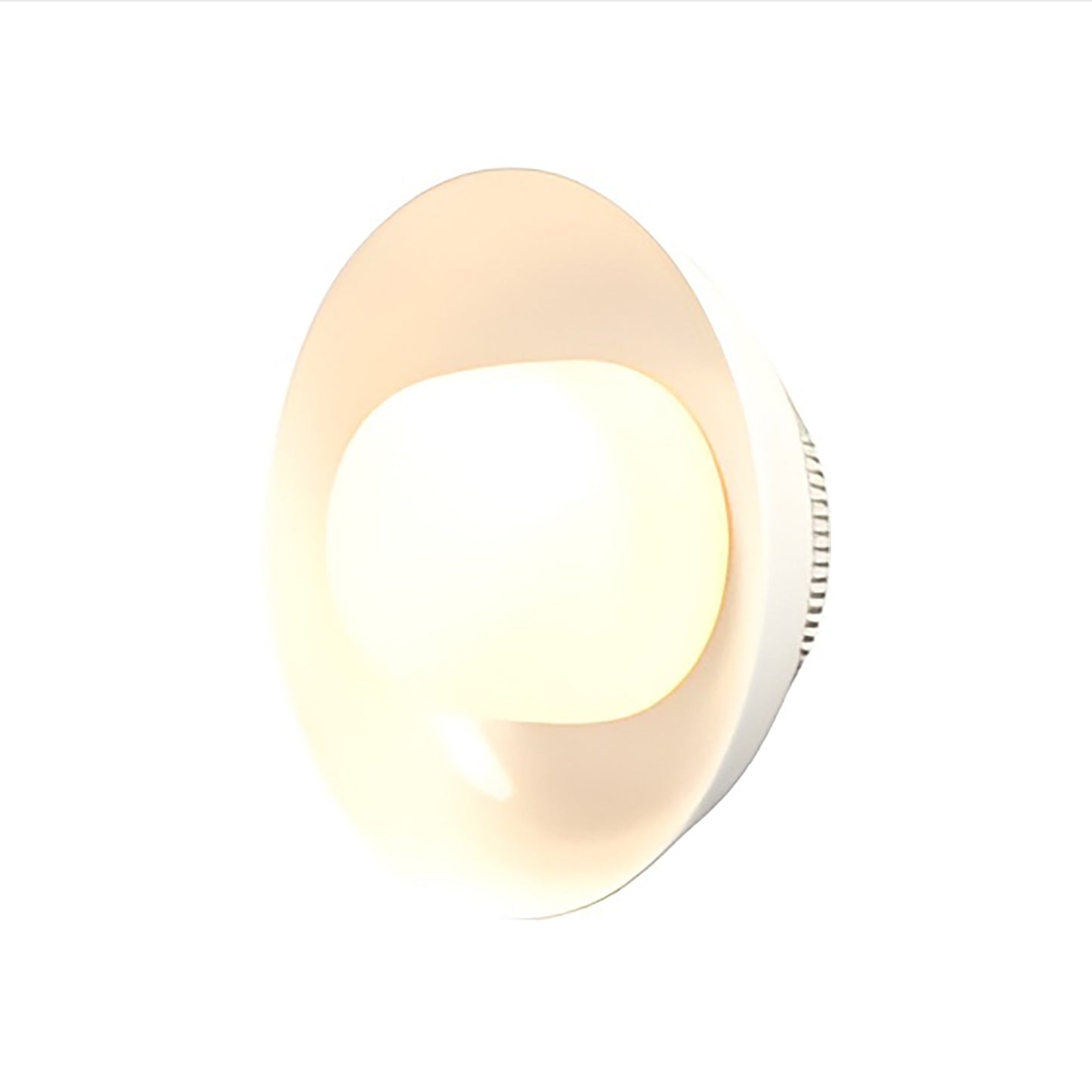 Hoist Shade LED Wall Light in Cream White (Small).