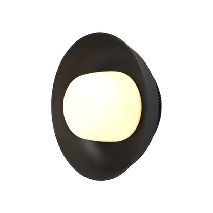Hoist Shade LED Wall Light in Matte Black (Small).