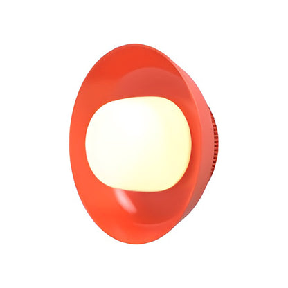 Hoist Shade LED Wall Light in Vermilion (Small).