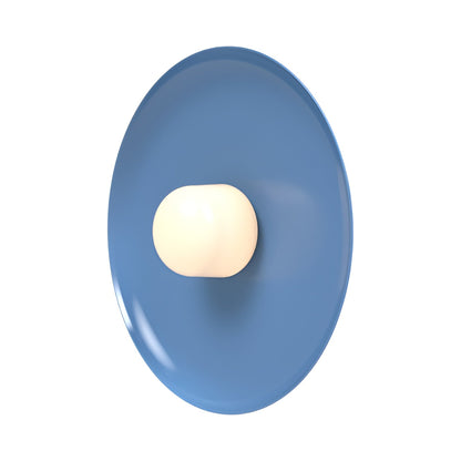 Hoist Shade LED Wall Light in Blue Gloss (Large).