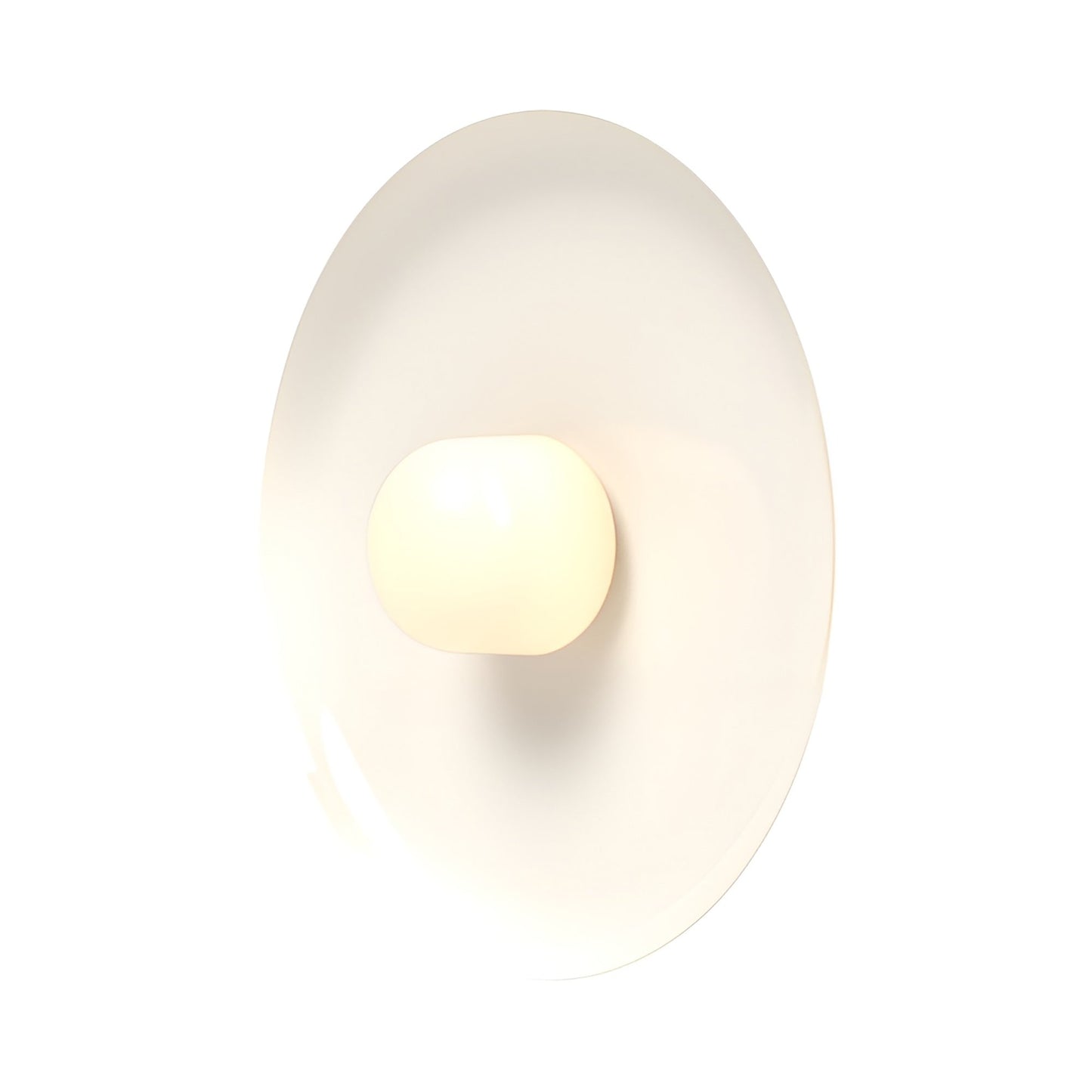 Hoist Shade LED Wall Light in Cream White (Large).