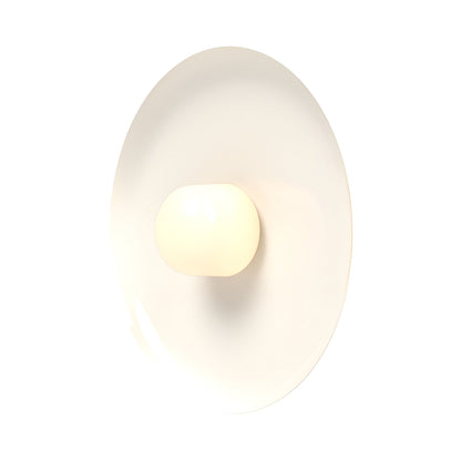 Hoist Shade LED Wall Light in Cream White (Large).